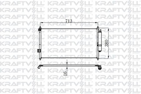 Kraftvoll 08060026 Klima Radyatörü Nissan XTrail Benzinli-Dizel 2001-2006 921008H300