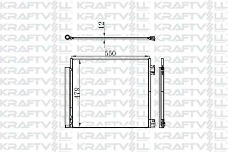 Kraftvoll 08060027 Klima Radyatörü Nissan Qashqai 13-X-Trail 13- Renault Kadjar 15-1.2 TCE 1.3 TCE 1.5 DCI 1.6 DCI 921004BE0A