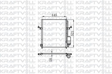 Kraftvoll 08060030 Klima Radyatörü L200 2.5 DID 2005 2015 (Dı D) MN123606