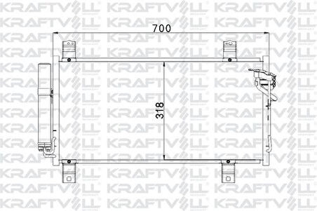 Kraftvoll 08060038 Klima Radyatörü Mazda 6 2008 2012 GS1D61480C