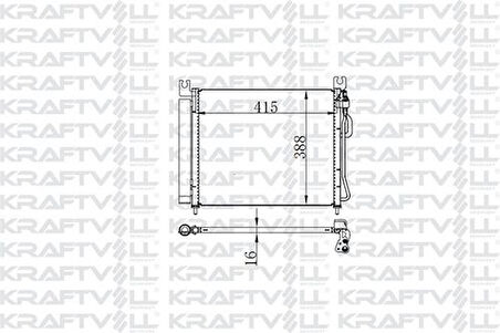 Kraftvoll 08060066 Klima Radyatörü Kia Picanto 1.0 1.1 2004-2007 9760607200