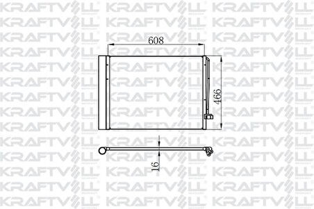 Kraftvoll 08060081 Klima Radyatörü BMW N57N M57N2 E70 E71 F15 F15 64509239992