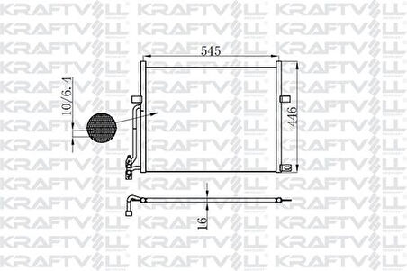 Kraftvoll 08060087 Klima Radyatörü BMW E46 M43 M52 M54 N40 N42 N44 64538377614