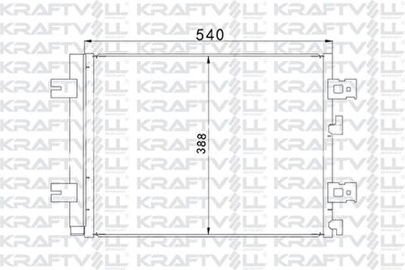 Kraftvoll 08060104 Klima Radyatörü (Kondanser) Dacia Duster Logan II Sandero II Lodgy 1.2-1.4-1.5 DCI 1.5 8200741257