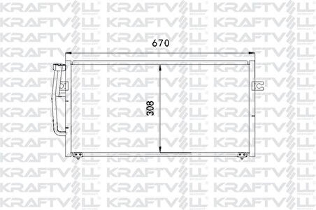 Kraftvoll 08060111 Klima Radyatörü Mitsubishi Carisma 1.9 DID 2000-Volvo S40 1999- 30818183