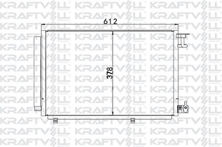 Kraftvoll 08060120 Klima Radyatörü Fiesta VI 1.25 1.4 16V 1.4TDCI 08- 8V5119710BD