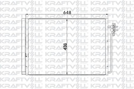 Kraftvoll 08060148 Klima Radyatörü 306D1 M62 B44 Range Rover 3 Vogue L322 02-14 JRW000020