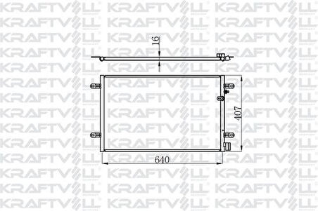 Kraftvoll 08060149 Klima Radyatörü A6 3.0TDI Quattro 05-10 4F0260403E