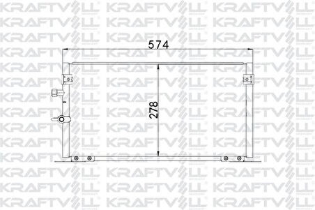 Kraftvoll 08060188 Klima Radyatörü (Kondanser) Toyota HiIux 2.4D 97- 8846035200