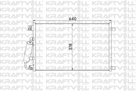 Kraftvoll 08060192 Klima Radyatörü (Kondanser) Qashqai (643x377x16) 92100JD000
