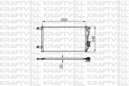 Kraftvoll 08060234 Klima Radyatörü L200 1996-2004 7812A035