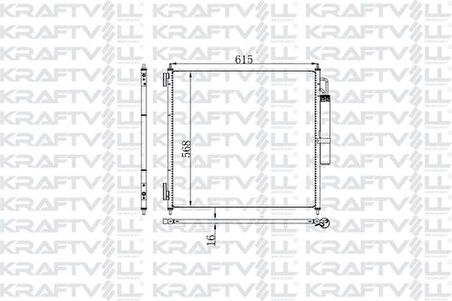 Kraftvoll 08060240 Klima Radyatörü Defender L663 19-Discovery V L462 16-Range Rover IV L405 12-Sport 2 L494 13-18 LR034503