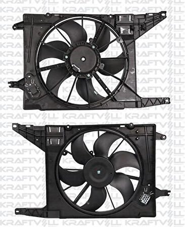 Kraftvoll 08120010 Radyatör Fan Motoru Davlumbazlı Logan 04-Sandero 08-Ac 8200765566