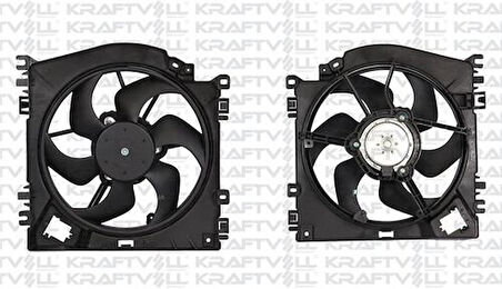 Kraftvoll 08120012 Radyatör Fan Motoru Davlumbazlı Clio III 05-Ac 7701059785
