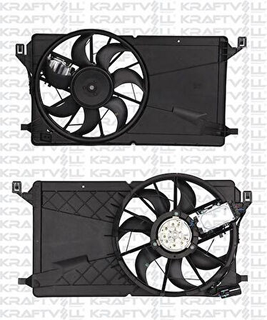 Kraftvoll 08120049 Fan Motoru Davlumbazlı ( Ac) Cma07-Focus II Cma03-07 Focus II 04-Volvo C30 S40 II V50 1.6TDCI 03- 3M5H8C607RJ