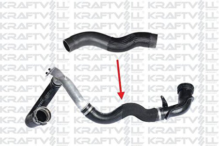 Kraftvoll 10031212 Turbo Hortumu Plastik ve Metal Parça Hariç Mokka 1.6 CDTI 4x3 1302287