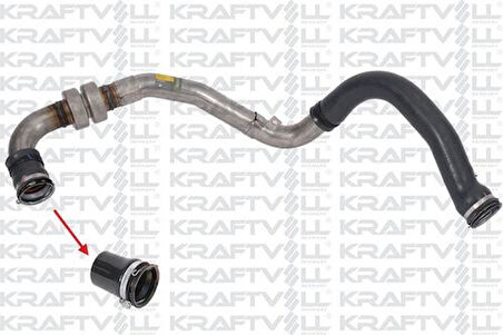 Kraftvoll 10031480 Turbo Hortumu Küçük (Metal Boru Hariç) K9K Laguna III 1.5 DCI 8200493735