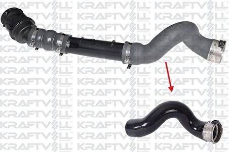 Kraftvoll 10031841 Turbo Hortumu Büyük Plastik Parça Hariç Kangoo II 1.5 DCI 144608356R