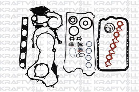 Kraftvoll 12010052 Motor Takım Contası Skt Keçeli Sıvı Contalı Master G9U 2.2 2.5DCI (Silindir Kapak Contasız) 7701477813