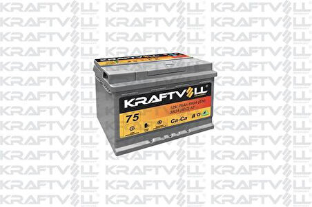 Kraftvoll 18010013 Akü 12V 75 Ah L3 (278x175x190) Tam Kapalı Tırnaksız 55176508