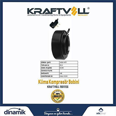 Kraftvoll 19011156 Klima Kompresor Bobini Ford Maverick 2.3 16V 04- 6L8419D629DB