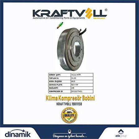 Kraftvoll 19011159 Klima Kompresor Bobini Zxl-DKS22 Tm20 48847244