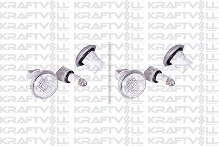 Kraftvoll 21030564 Çamurluk Sinyali Seffaf Camlı Ford Connect 02-12 Courier 14-(Duylu) 9T1613K376AA