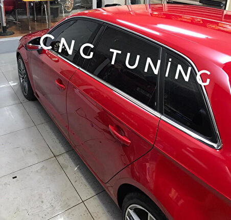 Audi A3 Hb Krom Cam Çıtası Çerçevesi 2013-2020