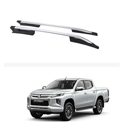 Mitsubishi L 200 (2008-2019) Port Bagaj (Tavan Çıtası) Falcon Gri
