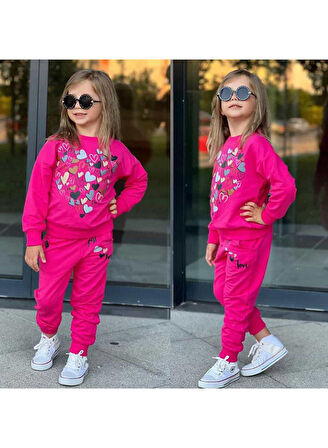 75084 LEOPAR KALPLİ TAKIM PEMBE