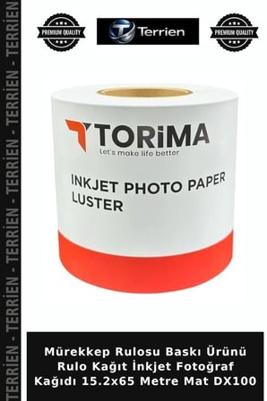 Mürekkep Rulosu Baskı Ürünü Rulo Kağıt İnkjet Fotoğraf Kağıdı 15.2x65 Metre Mat DX100
