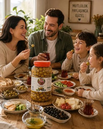 Dalından Sofraya Doğal El Kırması Yeşil Zeytin (Hacınuhlu Köyü)