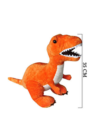 Sevimli Dinazor T-rex 50x30 Cm Turuncu