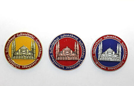 Leyloş Yöresel Sultanahmet Magnet Yuvarlak Tasarım