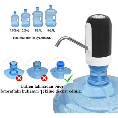 Leyloş Şarjlı Damacana Su Pompası