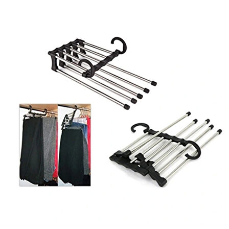 Leyloş Hareketli Pantolon Askılığı 5 İn 1