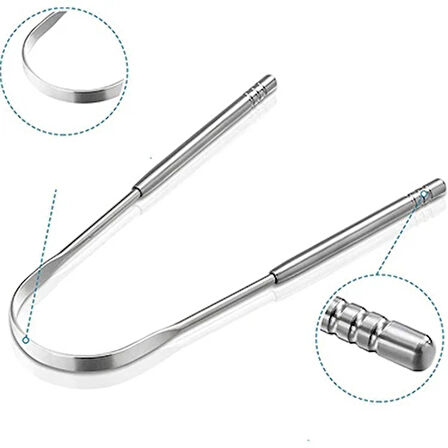 Leyloş Metal Dil Temizleme Aleti