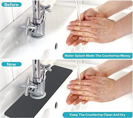 Leyloş Su Emici Sihirli Lavabo Kenar Matı