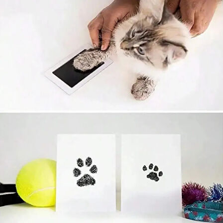 Leyloş Kedi Köpek Pati İzi Fotoğraf Çerçevesi Seti