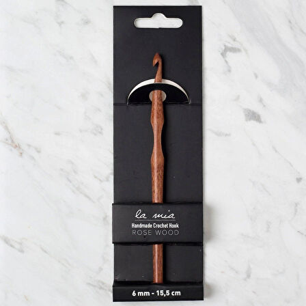 La Mia Rosewood 6 Mm 15.5 Cm Ahşap Yün Tığ