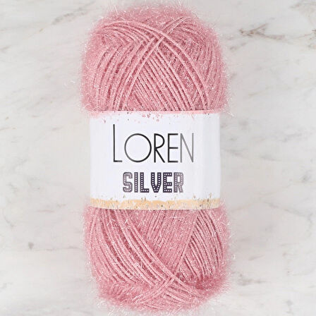 Loren Silver Pembe El Örgü İpi - Rs0038 - 34080