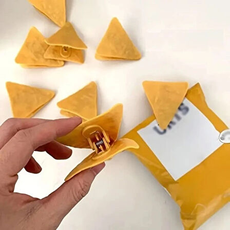 Leyloş Cips Şeklinde Poşet Klipsleri