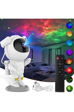 Leyloş Astronot Galaksi Projeksiyon Lamba