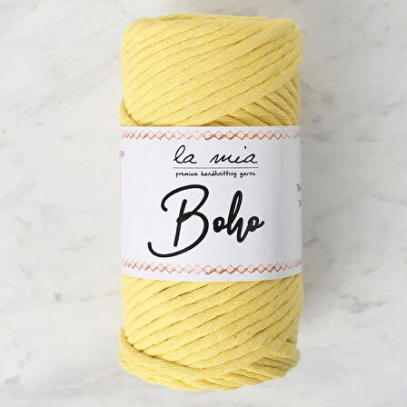 La Mia Boho Limon Sarı Büküm Makrome İpi - L186 - 34206