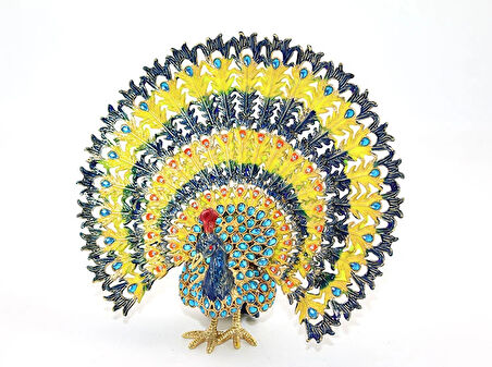 Leyloş Swarovski Taşlı Tavuskuşu Model 7