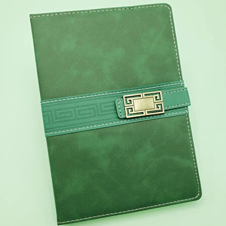 Leyloş Tarihsiz Ajanda Defter Yeşil Renk