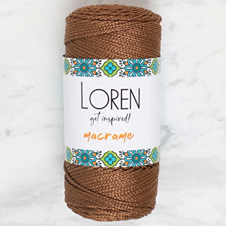 Loren Macrame Kahverengi El Örgü İpi - Rm 0200 - 34349