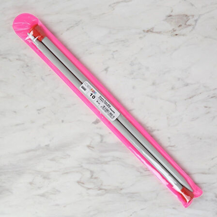 Loren Crafts 10 Mm 35 Cm Klasik Alüminyum Örgü Şiş