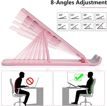 Leyloş Ayarlanabilir Laptop Standı 7 Kademe