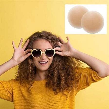 Buffer® Silikon Göğüs Ucu Kapatıcı Gizleyici Bant Aparat  Nipple Pad